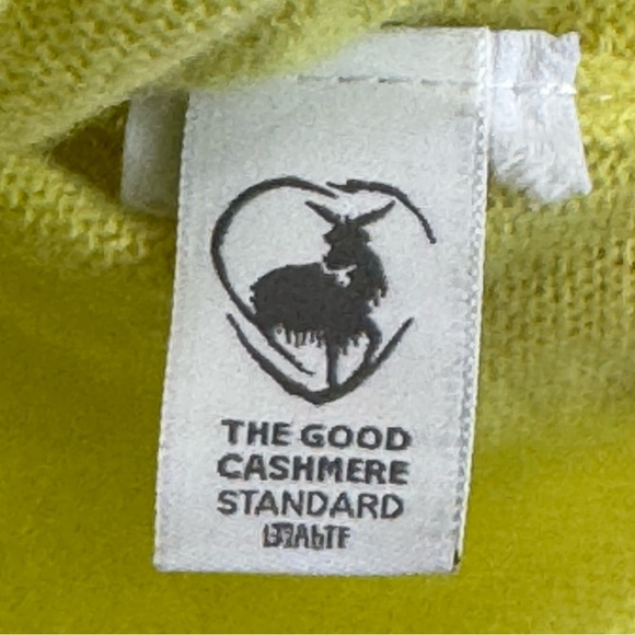 J.Crew 100% Cashmere Crewneck Sweater Yellow XS Good Cashmere Standard - Picture 5 of 13